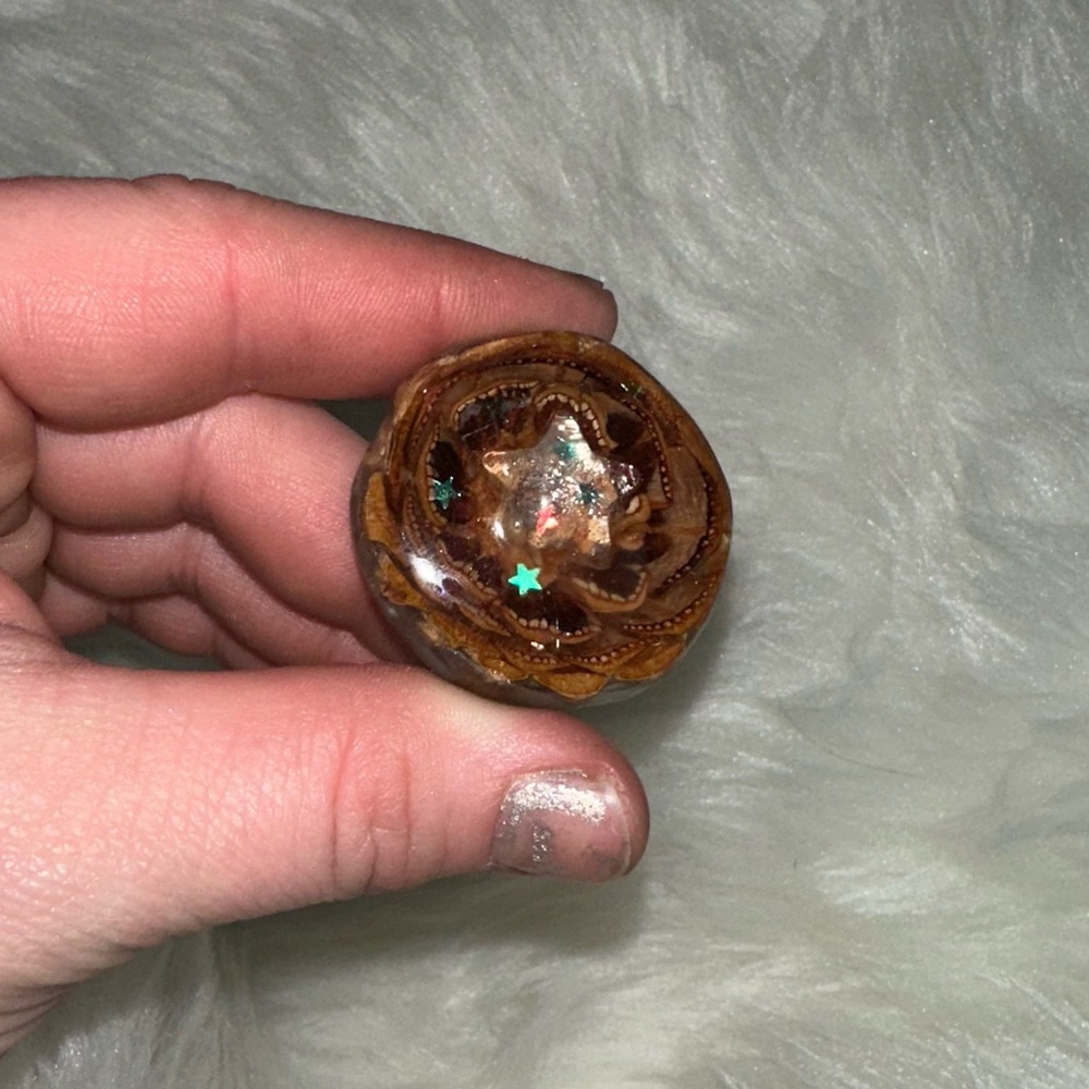 Reiki Charged Selenite Pinecone Pendant